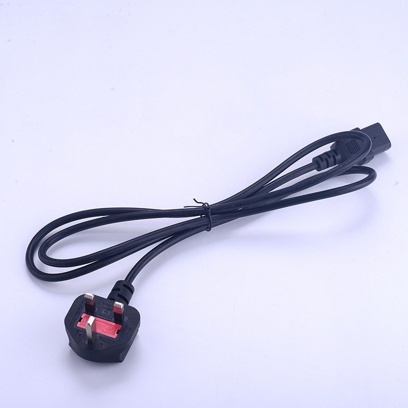 厂家供应三芯5A10A 电源线插头 英国插头带电脑管