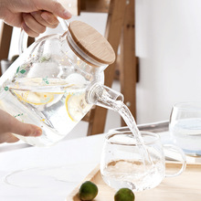 創意耐熱玻璃冷水壺過濾花茶壺涼水壺杯茶具 大容量水具套裝