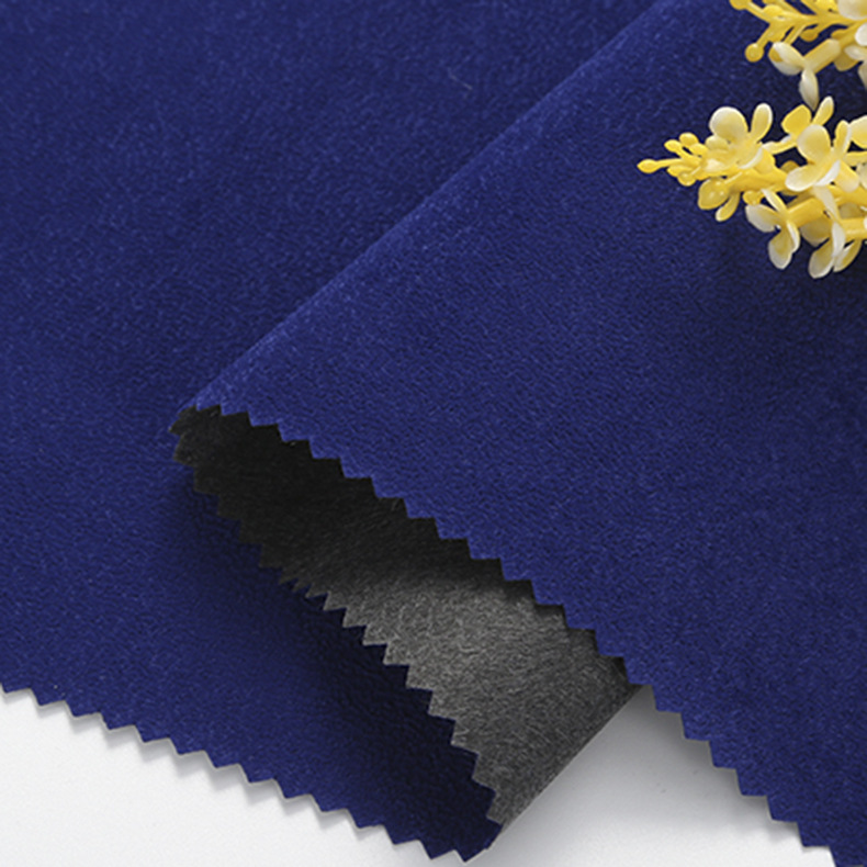 哇噢水刺底珠粒绒背胶自粘绒布眼镜盒包装盒内衬绒布不干胶植绒布