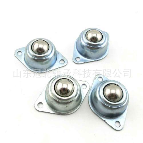尼龙脚轮万向轮输送轮冲压牛眼轮不锈钢镀锌万向球牛眼轮重型轴承
