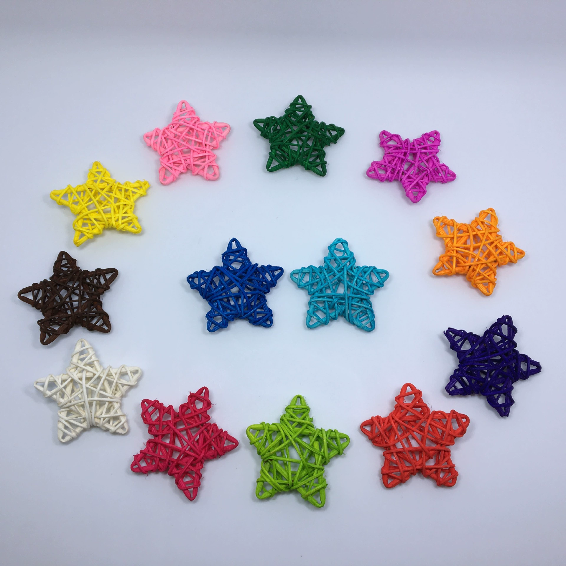 6 см из ротанга пятиконечная звезда Рождественская пятиконечная звезда детский сад классная планировка торговый центр украшение кулон