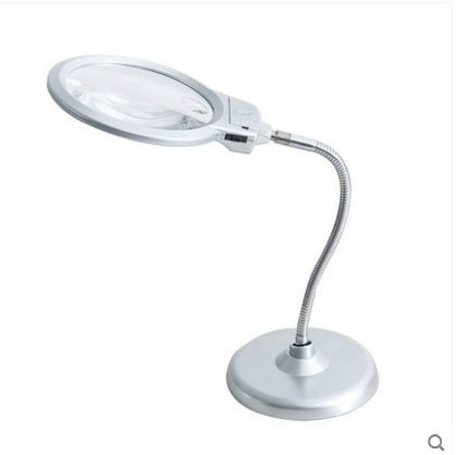Настольная Лупа со светодиодной подсветкой для чтения электронный осмотр часы Ремонт мобильных телефонов Лупа 4B-7