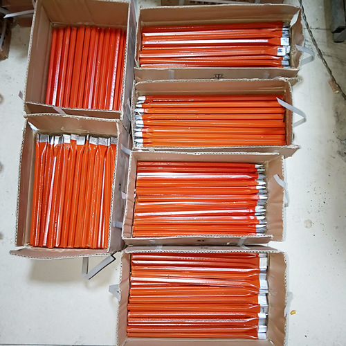 Construction tools rail steel red standard 250/300/350/400 long pointed flat chisel masonry chisel