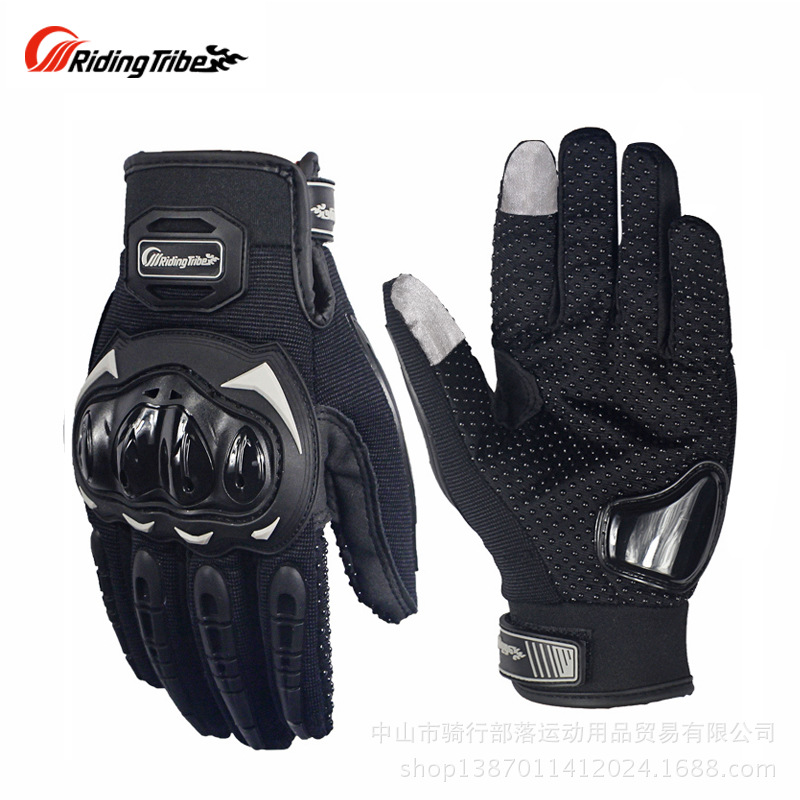 RidingTribe guantes de pantalla táctil resistente a la gota guantes de montar cuatro estaciones guantes de motocicleta