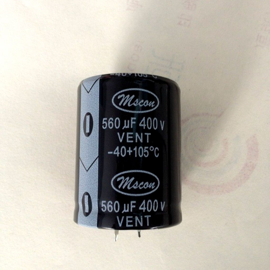 深圳厂家直销电容560UF400V高品质大功率高压长寿命牛角电解电容
