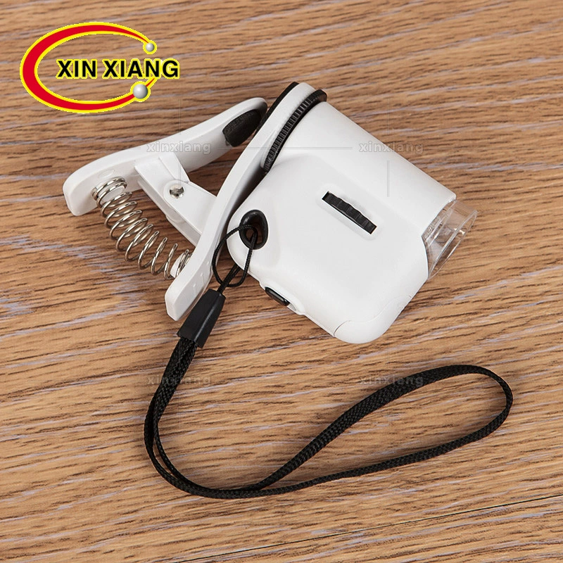 Универсальный мини-микроскоп с зажимом для мобильного телефона 55 раз со светодиодной подсветкой, ювелирные изделия, античное увеличительное стекло для идентификации нефрита