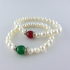 Agate bracelet from pearl, accessory, Korean style, wholesale