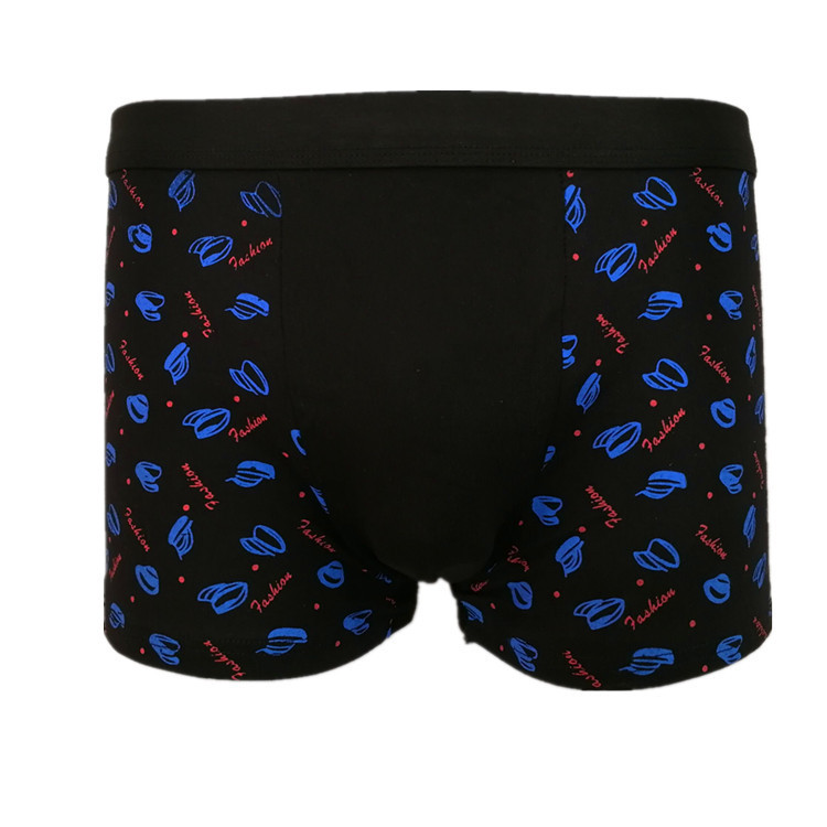 Simple men's boxer underwear printing run Jianghu 5 yuan model whole inventory processing stall cheap tail Simple men's boxer underwear printing run Jianghu 5 yuan model whole inventory processing stall cheap tail