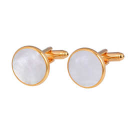 东莞服饰袖口现货高档珍珠贝壳袖扣男女法式衬衫精美天然贝母袖钉