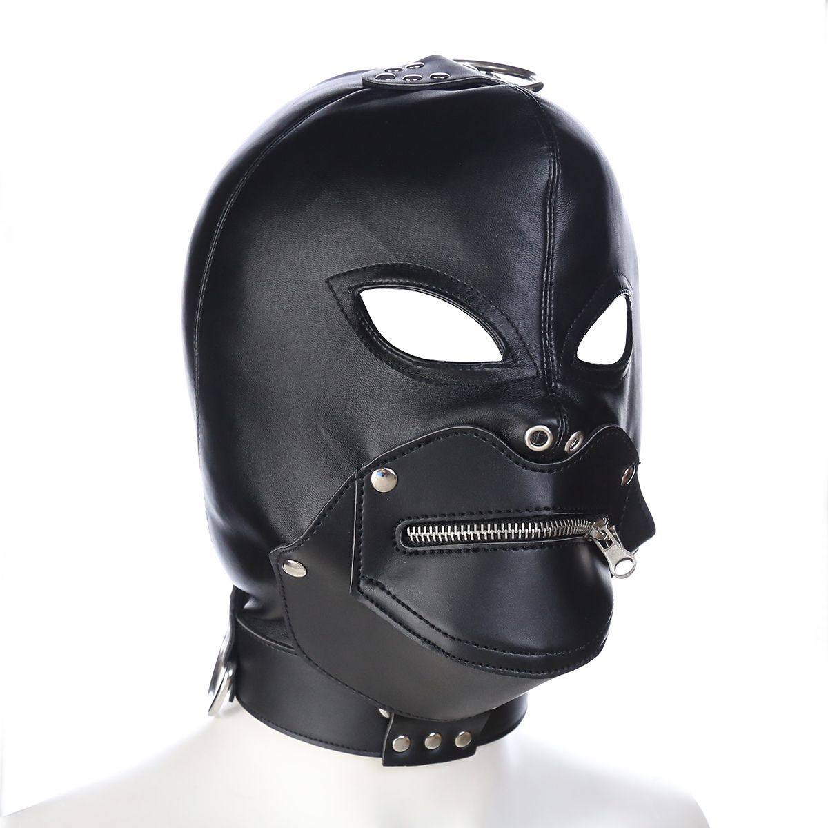 Suministrados directamente por el fabricante, juguetes para adultos, juguetes sexuales, accesorios para la cabeza, máscaras, accesorios para la cabeza de diablo de cuero, máscaras para los ojos, accesorios para escenarios. image 6