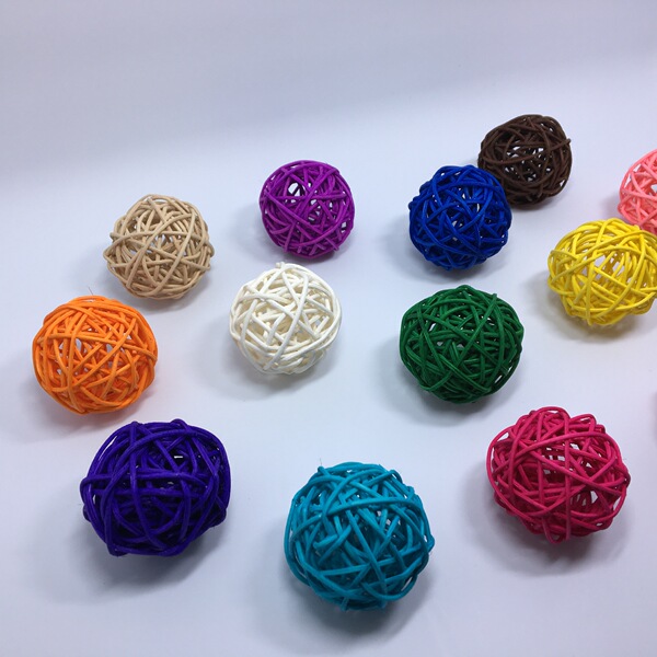 5cm/centimeter of rattan ball string with rattan ball color rattan…