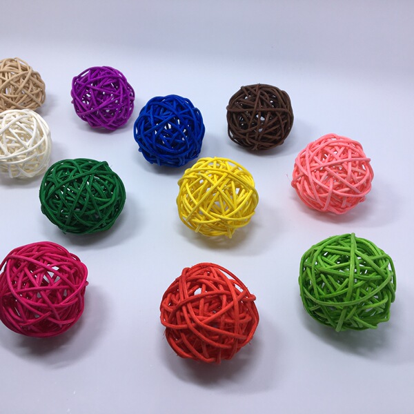 5cm/centimeter of rattan ball string with rattan ball color rattan…