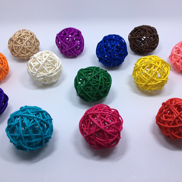 5cm/centimeter of rattan ball string with rattan ball color rattan…