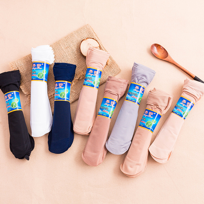 Spring and summer new men's stockings men and women wear not broken thick steel stockings women wear short stockings children manufacturers wholesale