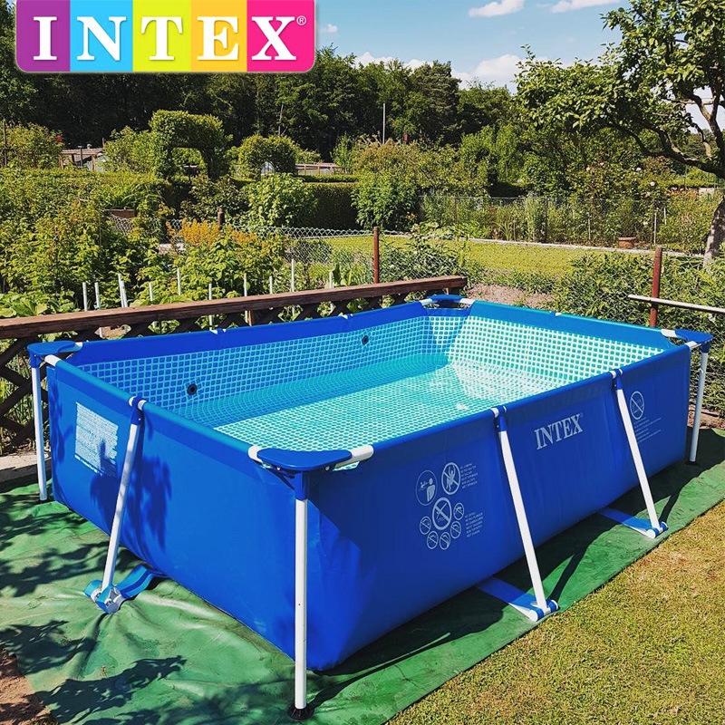 intex oversized children's swimming pool home thickened adult bracket pool inflatable fish pool pet bath