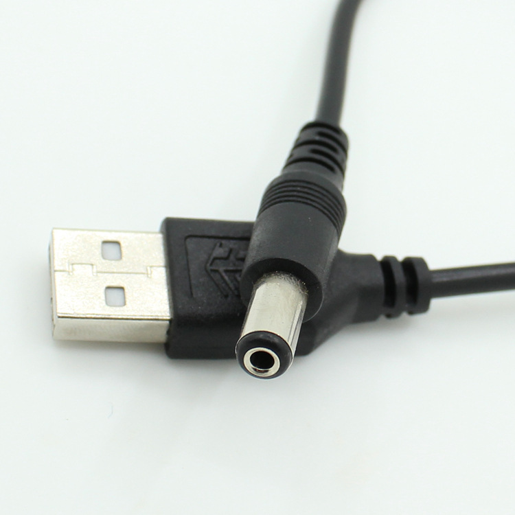 USB to DC5.5 2.1mm DC 5.5 power cord charging line pure copper USB to DC line data line wholesale