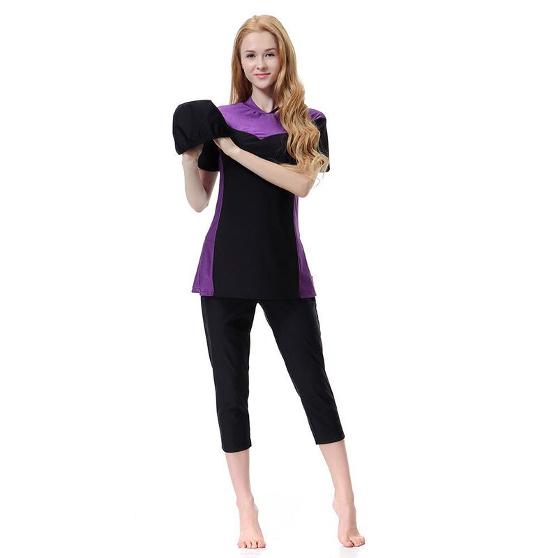 Ladies contrast three-piece swimsuit Conservative swimming, H1007, AliExpress EBAY Amazon best selling