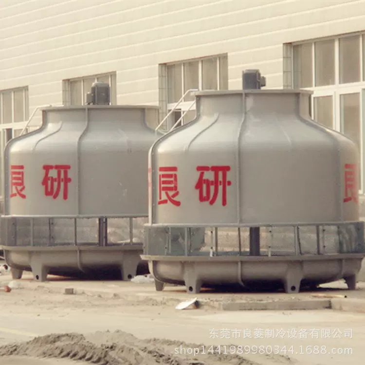 耐腐蚀小型注塑机散热高温耐用圆形逆流式玻璃钢冷却塔10吨