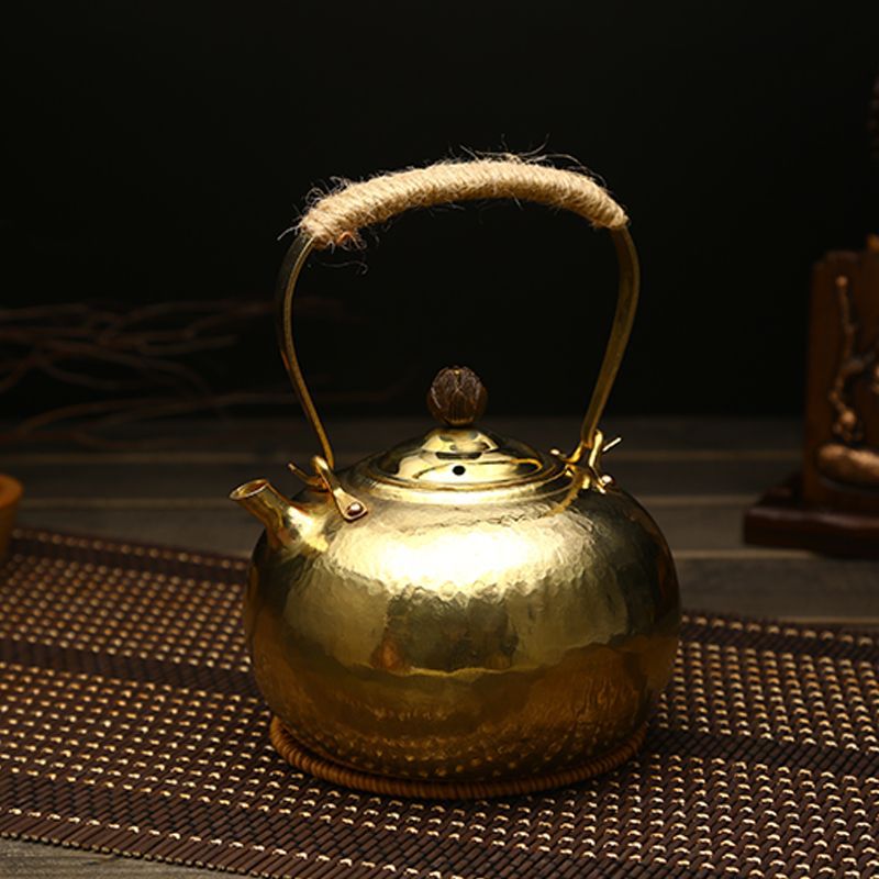 Ruo Rong Tea Tea медный чайник, чайник, чайник, медный чайник, чистый ручной работы, медный медный чайник, старый медный чайник