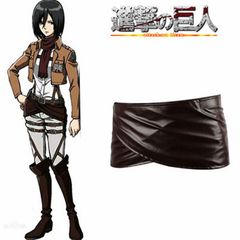 Attack on Titan cos Survey Corps COSPLAY animated version comic version small leather skirt butt curtain