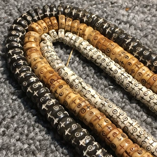 牛骨十字架隔片 天然牛骨隔珠隔片DIY配件8mm 10mm 多尺寸可选