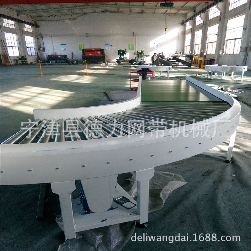 180度链板转弯机 链轴转弯输送机 传送带链板输送线