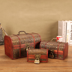 Creative Ancient Egyptian Style Wood Vintage Box Jewelry Storage Box Photography Display Prop Handmade Craft