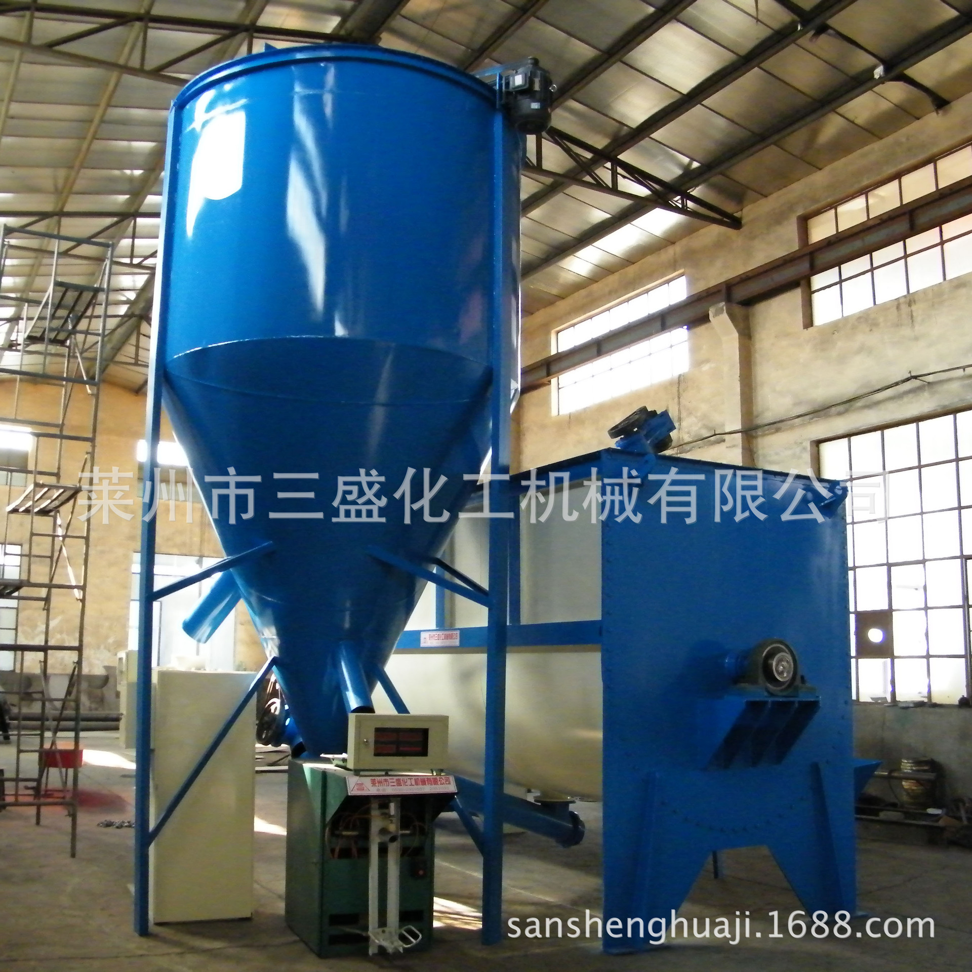 烟台厂家供应 不锈钢无重力混合机 饲料混合机 双螺旋混合机