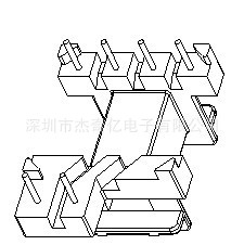 【厂家直销】价格优惠 骨架 EF20卧式加宽4+2