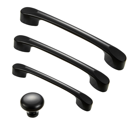 Ocari Zinc Alloy Black Handle Cabinet Drawer Wardrobe Door Hardware Accessories Factory Direct Sale