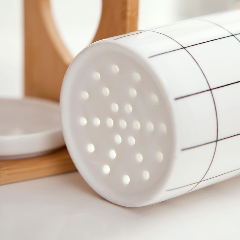 Estilo japonés simple cuchillo de cerámica y tenedor palillos titular palillos jaula palillos caja estante palillos drenaje rack vajilla suministros de cocina