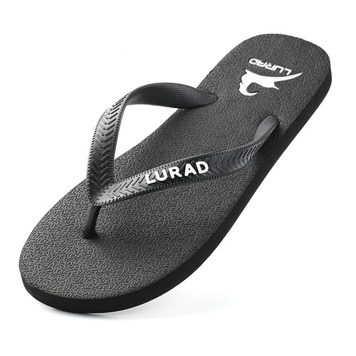 Luradi men's non-slip casual flip-flops, summer flip-flops, wear-resistant, trendy, simple beach sandals and slippers