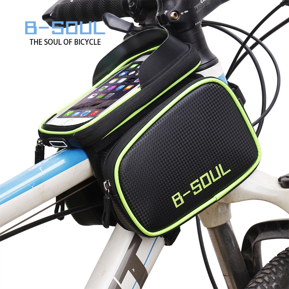 B-SOUL 自行车包前梁包防水山地车马鞍包手机包上管包骑行包配件