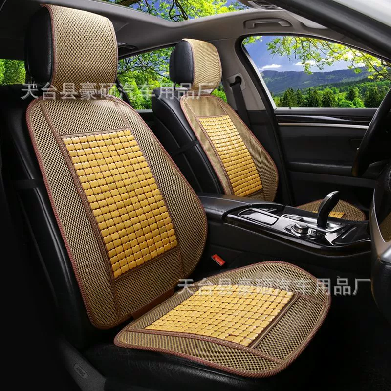 Оптовая продажа одной штуки бамбукового автомобильного сиденья подушки, деревянные бусинки, охлаждающая подушка для сиденья, одна штука, грузовик, фургон, семиместное коммерческое транспортное средство