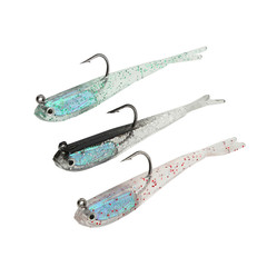 Lure 75mm Color Soft Fish 6.5g Simulation Fish Fake Lure Lead Soft Fish Lead Fishing Lure