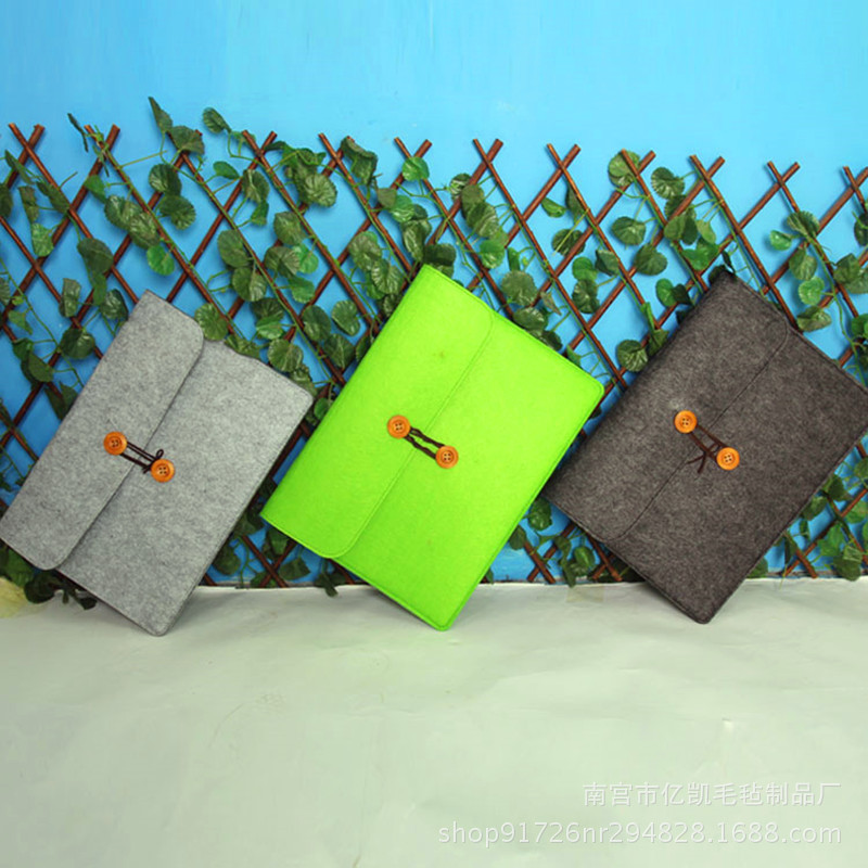 厂家直销毛毡A4文件袋收纳办公文包档案袋ipad包可加工logo电脑包