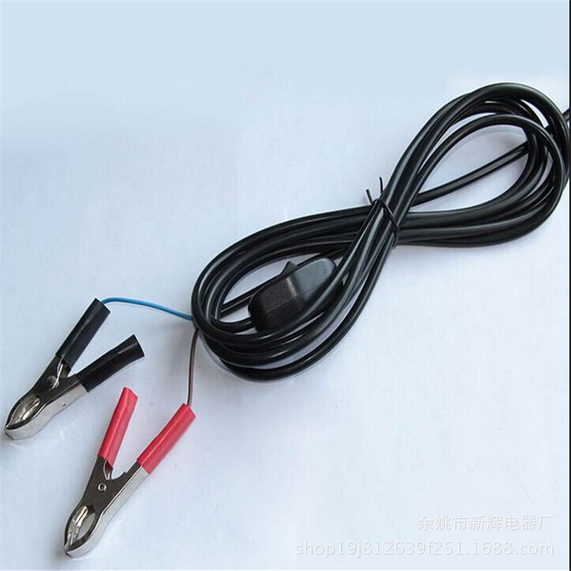 厂家批发汽车救援应急电瓶线 纯铜接头带开关  摩托车搭火线