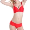 Red wireless bra, set