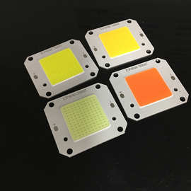 12V免驱动50W集成大功率LED灯珠灯板太阳能100W灯芯片全光谱光源
