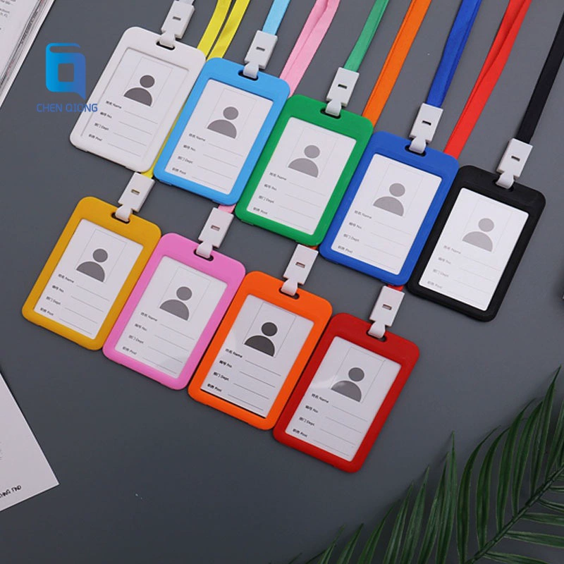 Двусторонняя прозрачная бирка Рабочая карта значок пластиковая карта набор выставочных рабочих карт удостоверение личности набор ремешков сотрудника бирка