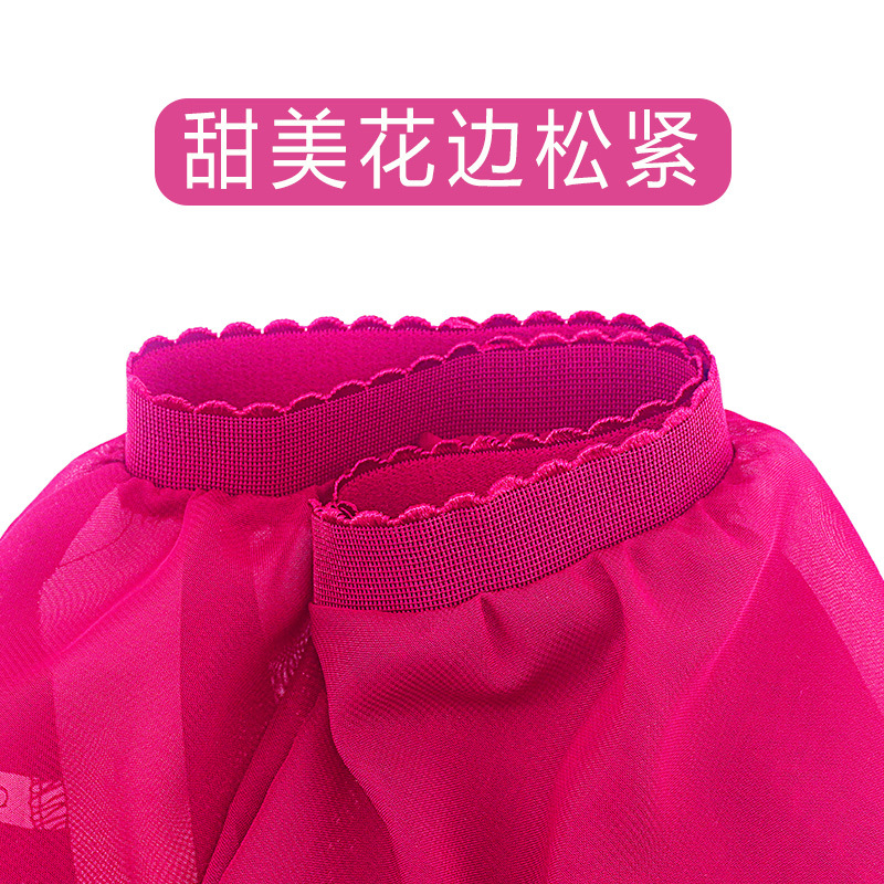 Falda de baile para Niños Niñas Ropa de práctica Ballet gasa falda de gasa banda elástica delantal de rendimiento media princesa vestido