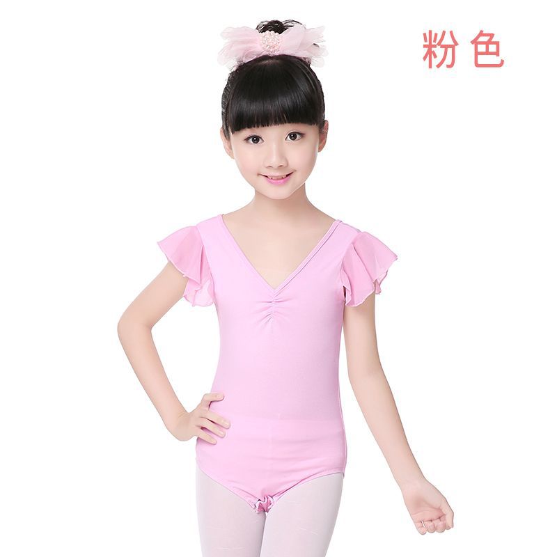 Ropa de baile para niños ropa de práctica de ballet niñas gasa Rosa ropa de entrepierna abierta Ropa de baile étnico al por mayor