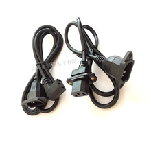 L 90度三孔品字尾電腦機箱電源插頭線 C14品字左 右彎C13電源線