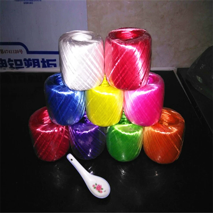 Пластиковые веревки вязки Овощной привязки пояса упаковка разрывная веревка соломы PP веревки упаковка Новый Материал упаковки веревки скручивания упаковочная веревка