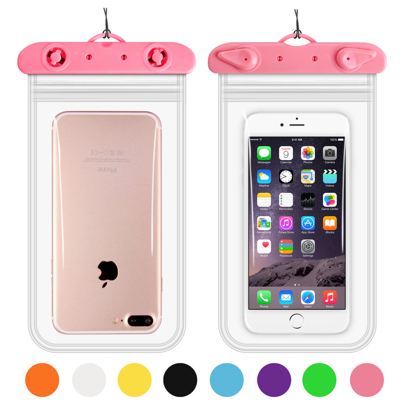 Four-Sided Double-Layer Mobile Phone Waterproof Bag Large Transparent Waterproof Mobile Phone Bag Swimming Outdoor Diving Mobile Phone Waterproof Case
