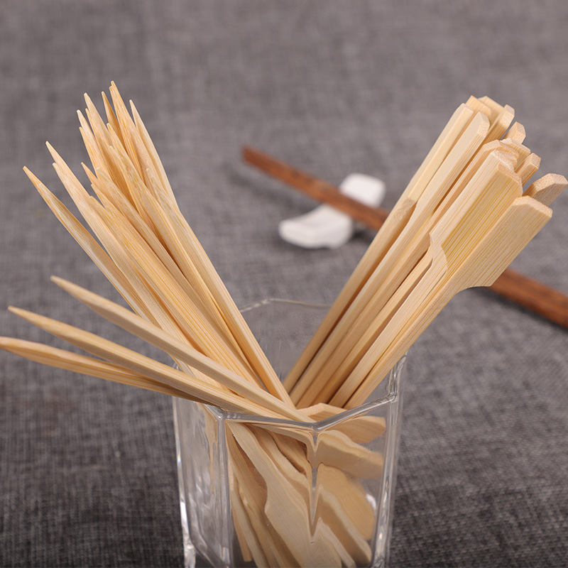 La cuerda de la pistola de hierro desechable Guandong hervida la cuerda palo de incienso de cuero blanco Barra cuadrada para hornear palo puede ser fijo logotipo palo de bambú