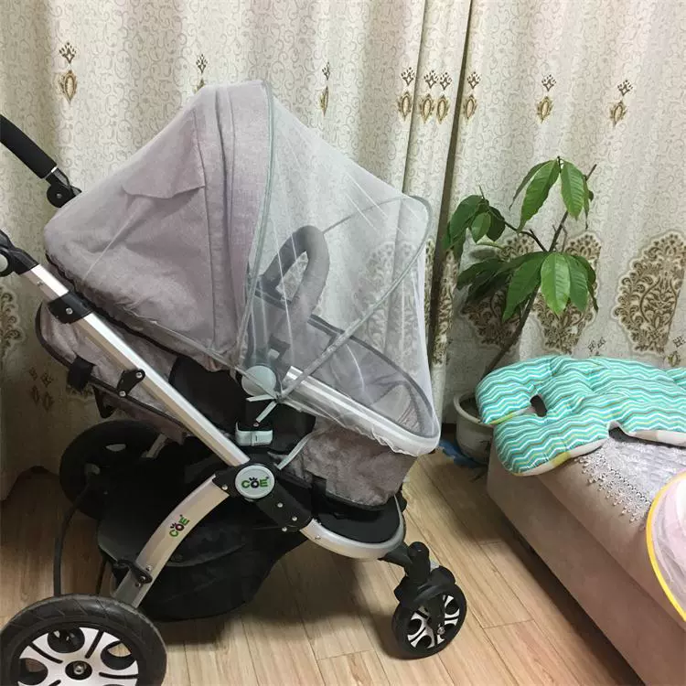 婴儿推车蚊帐通用全罩式高景观 推车伞车通用 婴儿摇椅防蚊帐