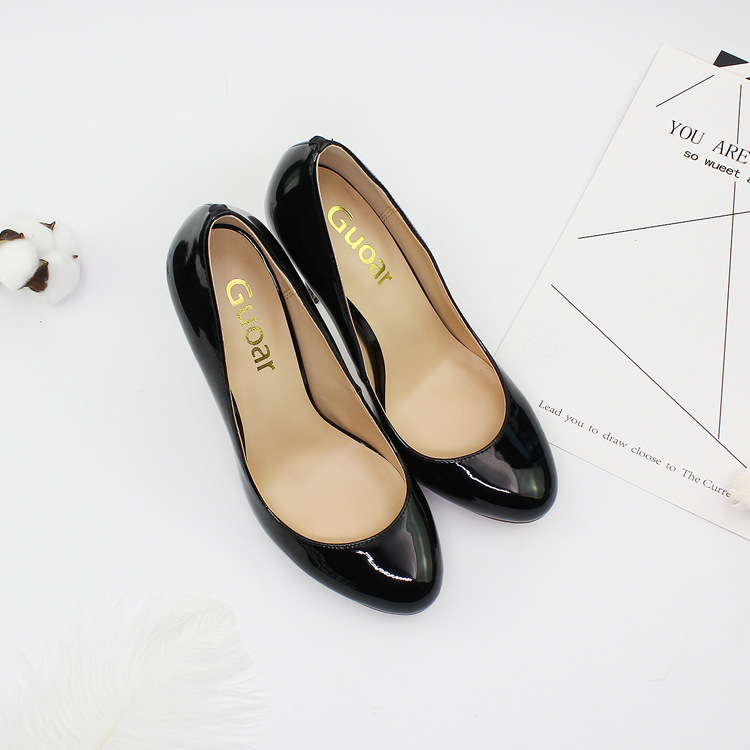 Klassische, runder Kopf, flacher Mund, 12 cm schmale Absätze für Damen in Übergröße 35-44, Einzelschuhe_voghion.com