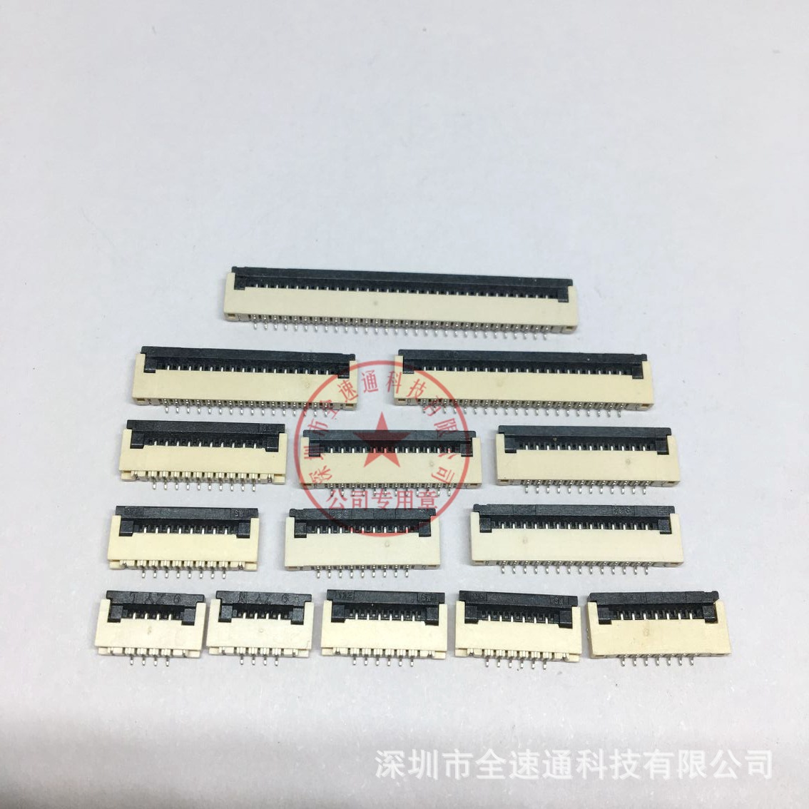 FPC/FFC 软排线连接器 间距1.0mm 25Pin 1.0-25P下接翻盖式