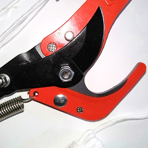 Garden tools Xingshuo red iron library band saw with rope high branch saw high altitude pruning fruit branch scissors high branch shears